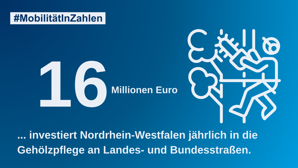 Mobilität in Zahlen: 16 Millionen Euro pro Jahr für Gehölzpflege