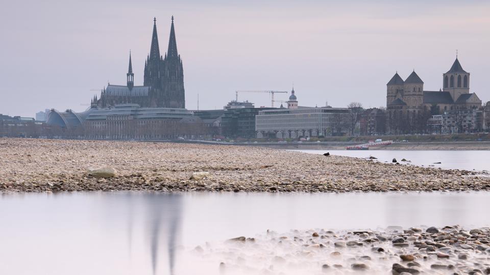 Rhein bei Niedrigwasser